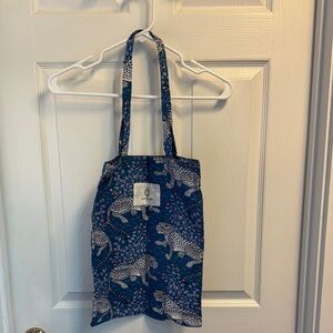 Printfresh Blue Leopard Print Tote Bag